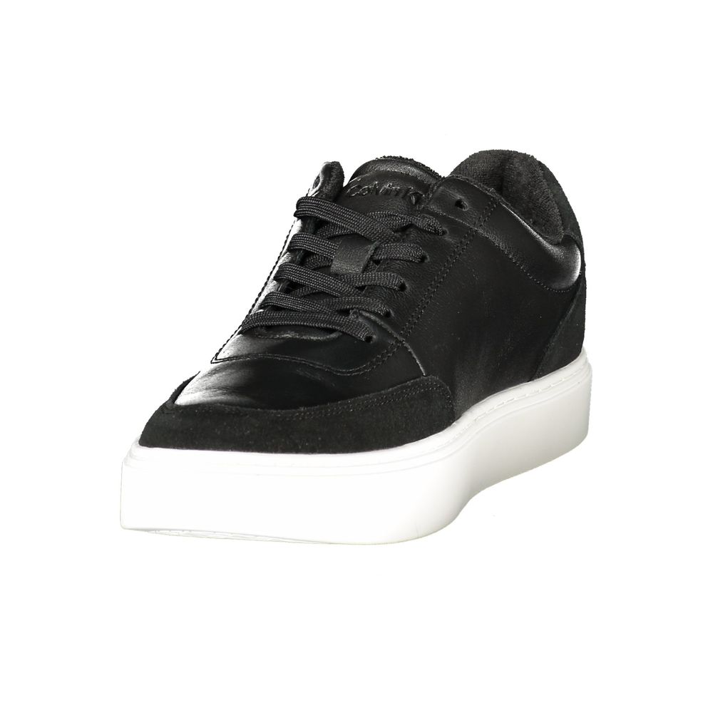 Calvin Klein Black Polyurethane Men's Sneaker