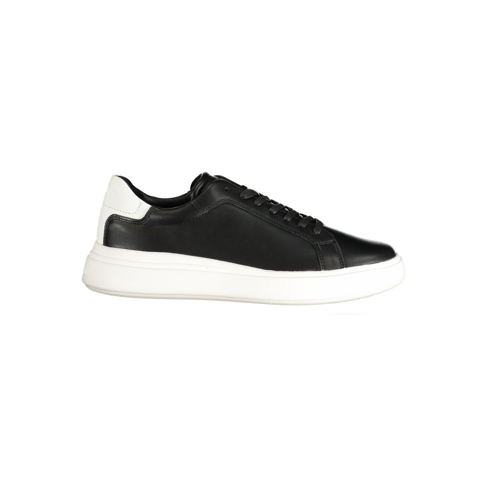 Calvin Klein Black Leather Men's Sneaker