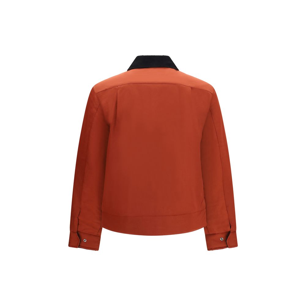 Fred Perry Red Recycled Polyamide Full-Length Jacket