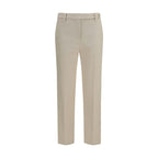 Brunello Cucinelli Beige Cotton Dress Pants