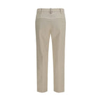 Brunello Cucinelli Beige Cotton Dress Pants