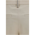 Brunello Cucinelli Beige Cotton Dress Pants