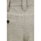 Brunello Cucinelli Beige Wool Oves Aries Dress Pants