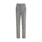 Brunello Cucinelli Gray Wool Oves Aries Dress Pants