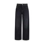 Palm Angels Black Cotton Jeans Denim