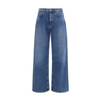 Palm Angels Blue Cotton Jeans Denim