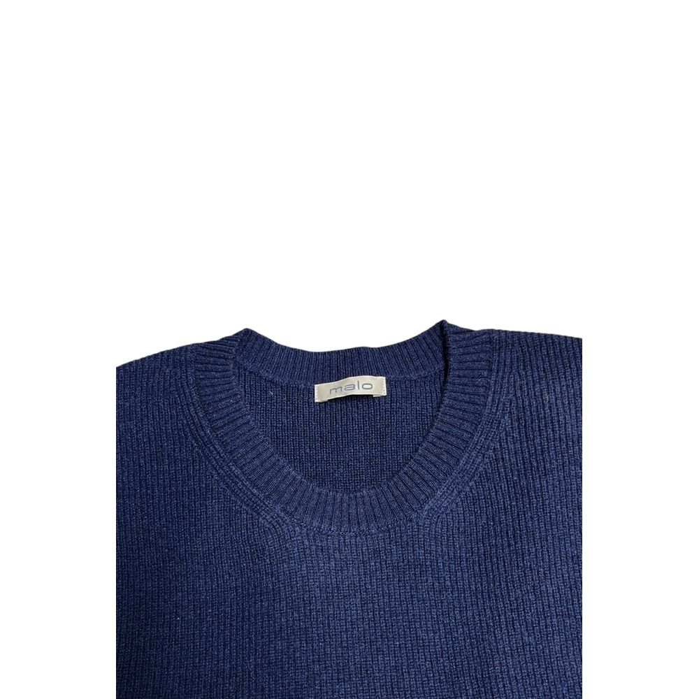 Malo Blue Wool Men's Sweater