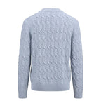 Malo Light Blue Wool Men Sweater