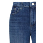 L'Agence Blue Cotton Relaxed Fit Jeans