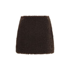 Moncler Brown Polyester Mini Skirt