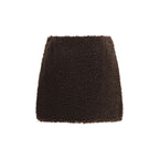 Moncler Brown Polyester Mini Skirt