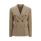 Brunello Cucinelli Beige Wool Oves Aries Full-Length Jacket