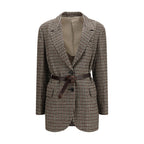 Brunello Cucinelli Beige Mohair Blazer