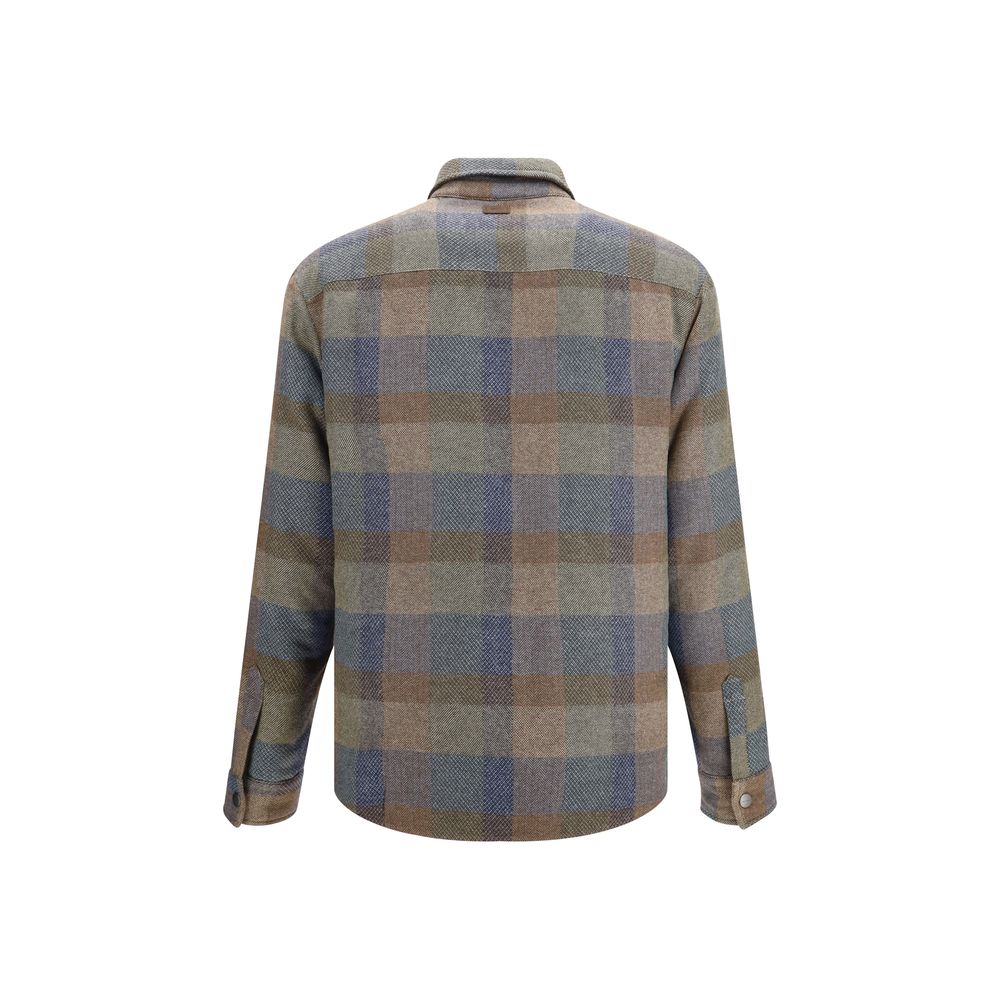 Etro Multicolor Wool Oves Aries Shirt