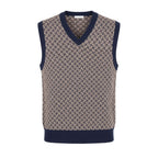 Malo Blue Cotton Men Sweater