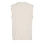 Malo White Wool Men Sweater