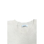 Malo White Wool Men Sweater