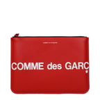 Comme Des Garçons Red Leather Clutch Bag