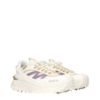 Moncler White Fabric Athletic Sneakers