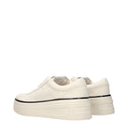 Jil Sander Beige Fabric Platform Sneakers