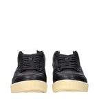 Jil Sander Black Leather Low Top Sneakers