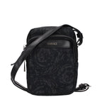 Versace Black Fabric Crossbody Bag
