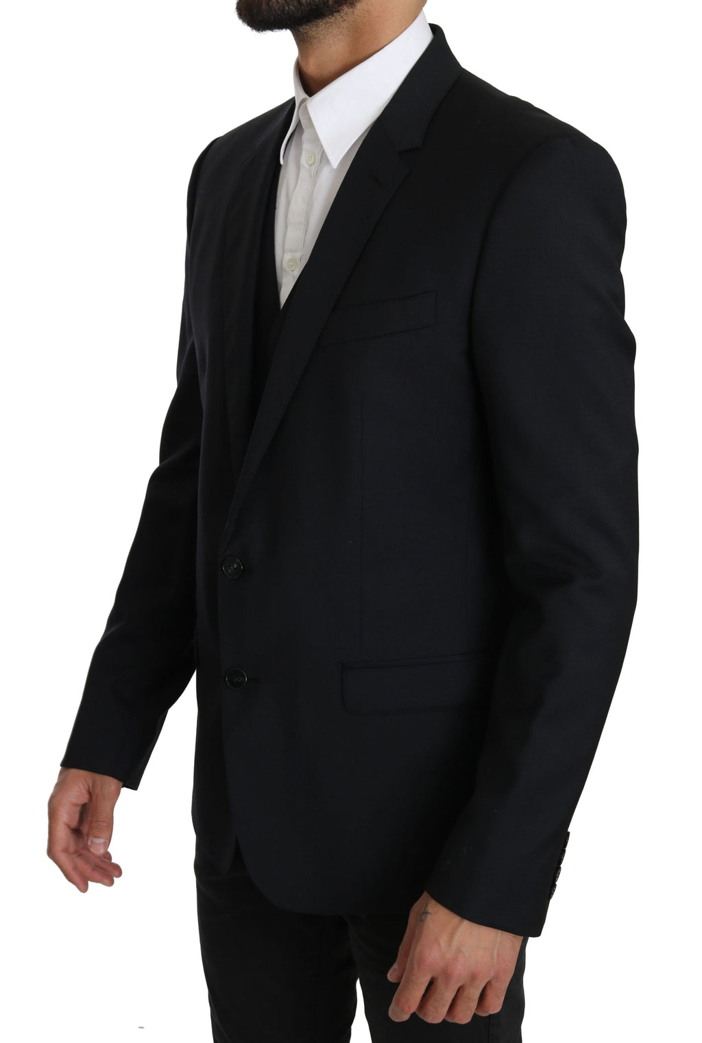 Dolce & Gabbana Blue Viscose Two-Piece Suit