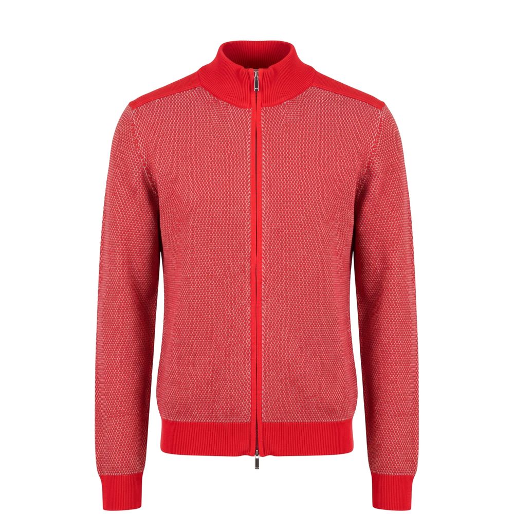 Malo Red Cotton Men Sweater