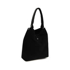 Vivienne Westwood Black Suede Leather Shoulder Bag