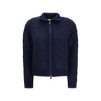 Jacob Cohen Blue Alpaca Vicugna Pacos Sweatshirt