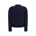 Jacob Cohen Blue Alpaca Vicugna Pacos Sweatshirt