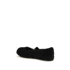 Moon Boot Black Fur Ballet Flats