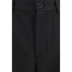 SÉFR Black Polyester Casual Pants