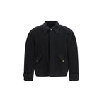 SÉFR Black Wool Oves Aries Full-Length Jacket
