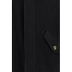 SÉFR Black Wool Oves Aries Full-Length Jacket