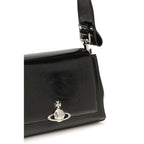 Vivienne Westwood Black Calf Leather Bos Taurus Shoulder Bag