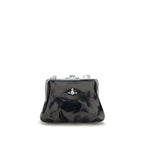 Vivienne Westwood Black Calf Leather Bos Taurus Handbag