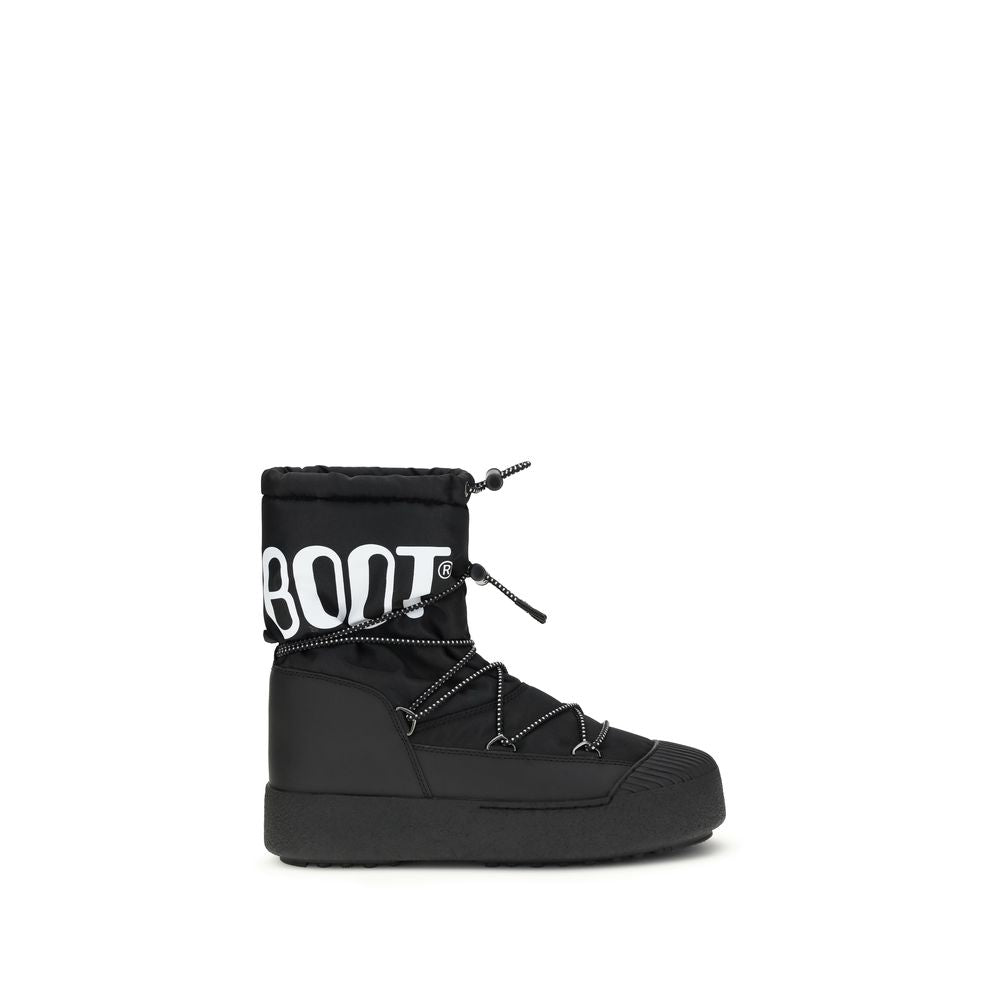 Moon Boot Black Polyamide Lace-Up Boots
