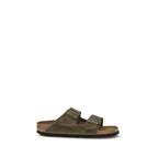 BIRKENSTOCK 1774 Bicolor Nubuc Leather Flat Sandals