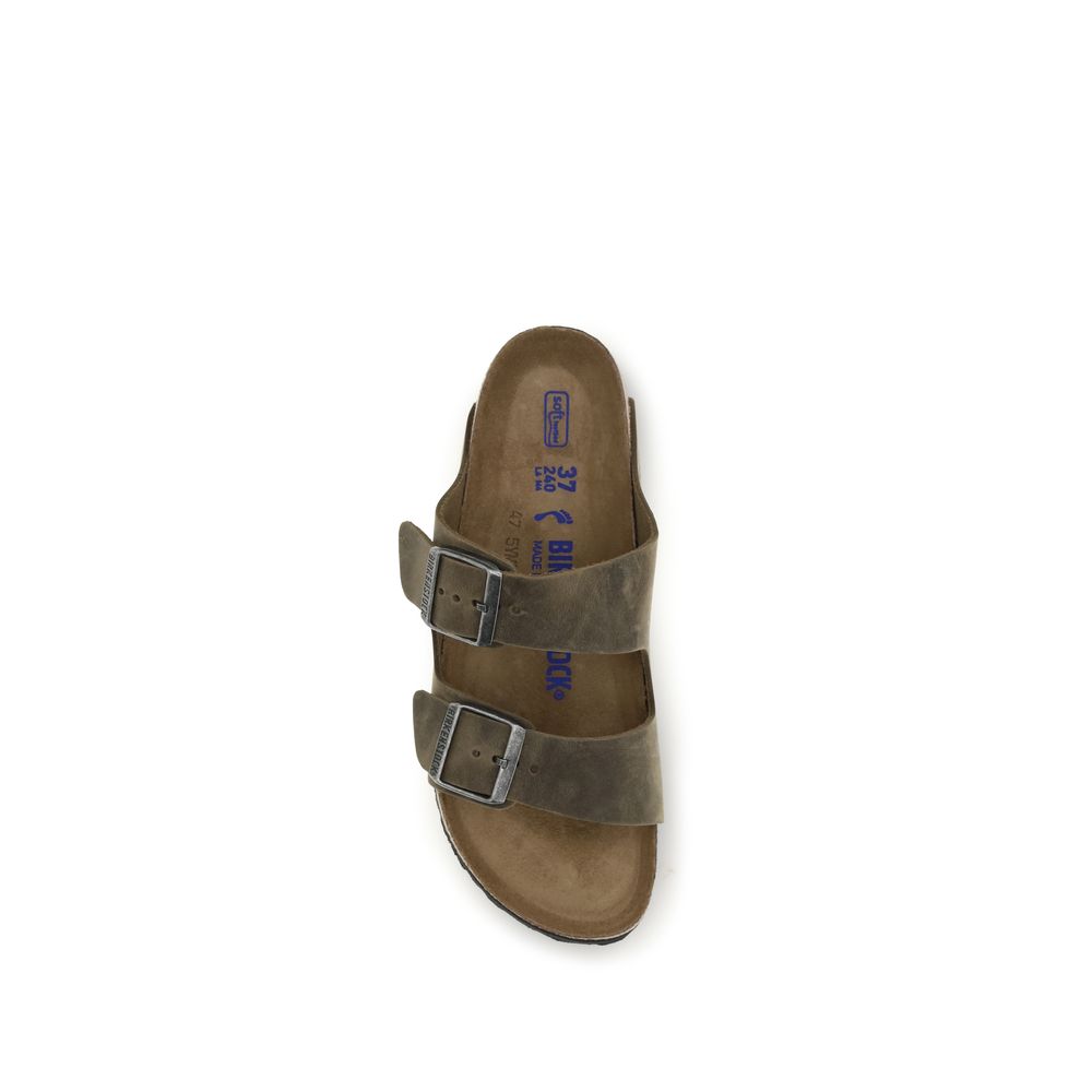 BIRKENSTOCK 1774 Bicolor Nubuc Leather Flat Sandals