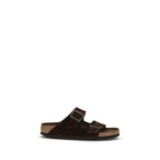 BIRKENSTOCK 1774 Brown Nubuc Leather Flat Sandals