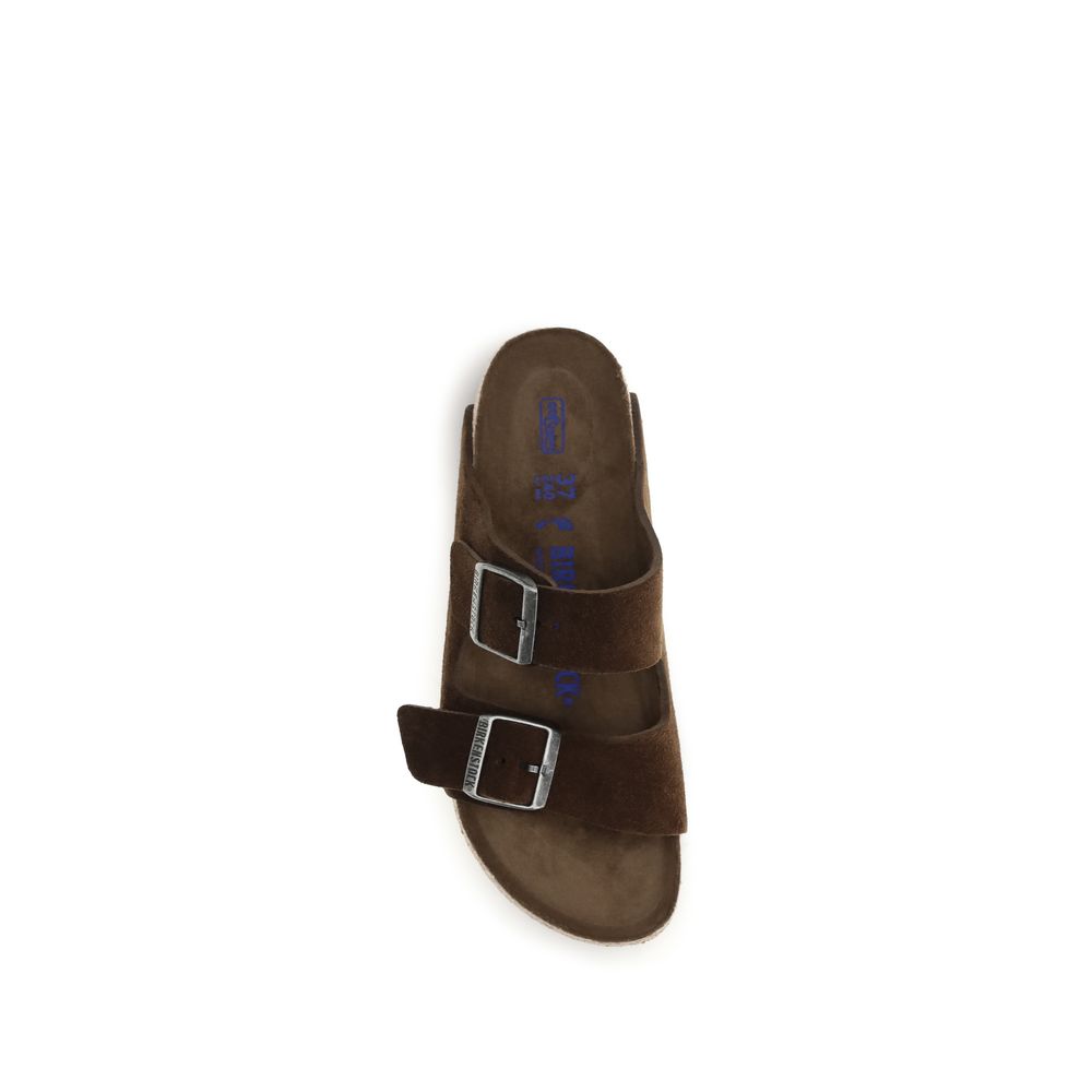 BIRKENSTOCK 1774 Brown Nubuc Leather Flat Sandals