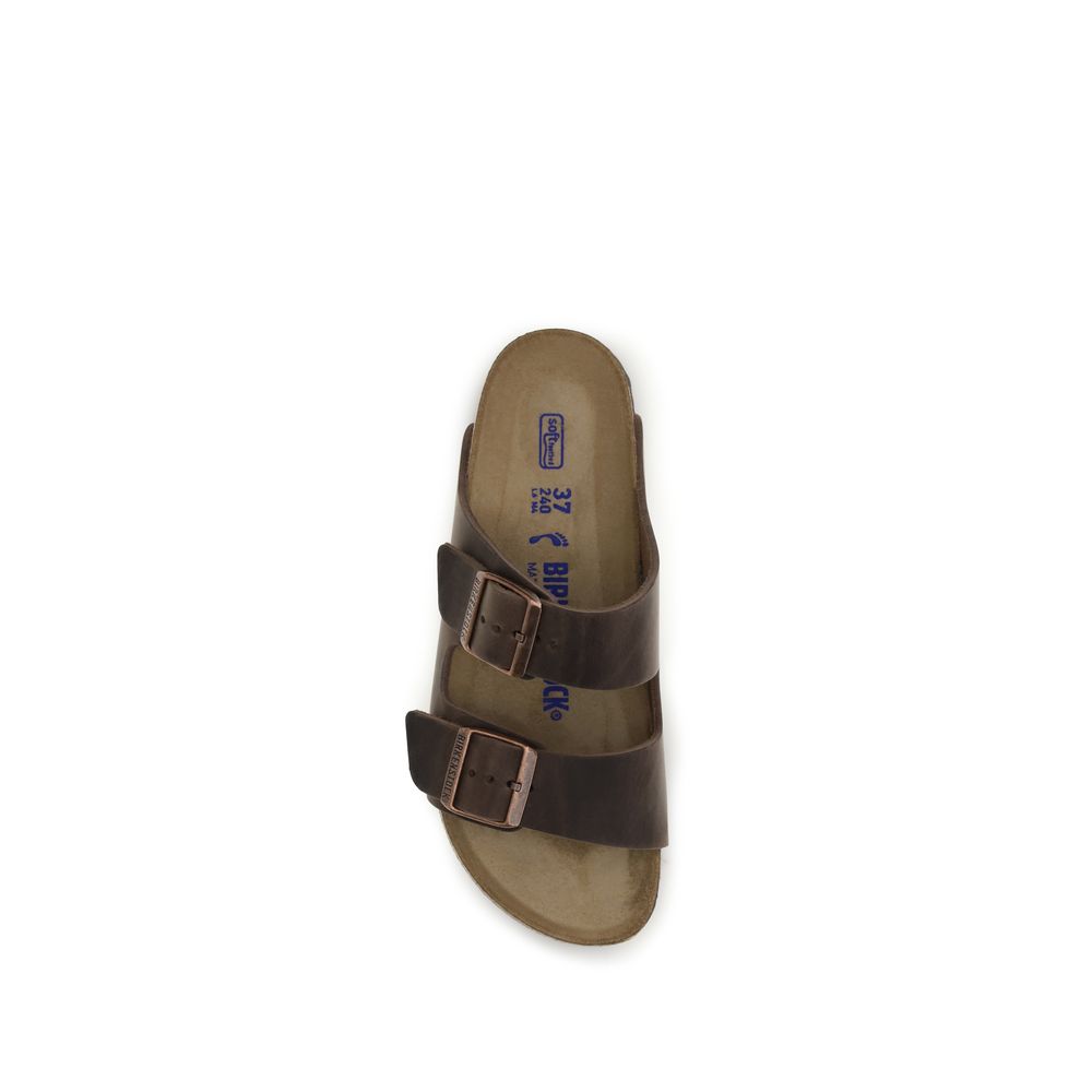 BIRKENSTOCK 1774 Brown Nubuc Leather Flat Sandals