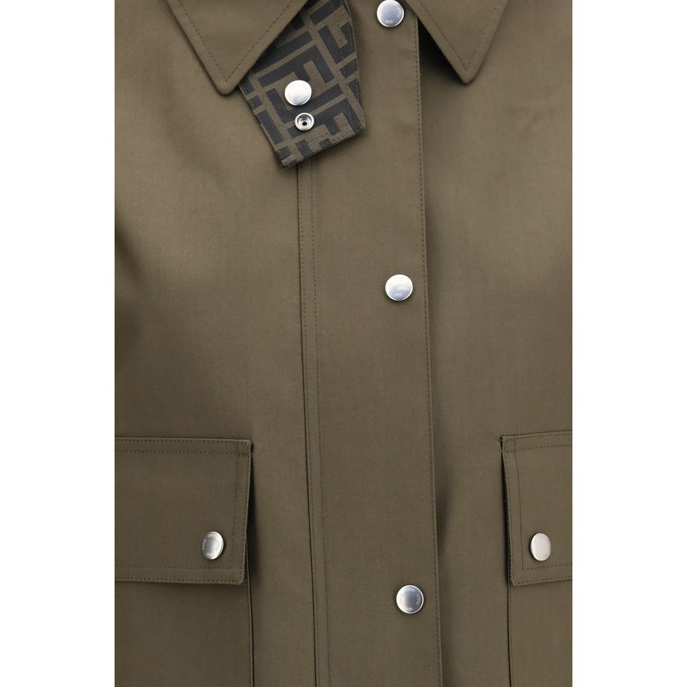 Fendi Bicolor Polyester Shell Jacket