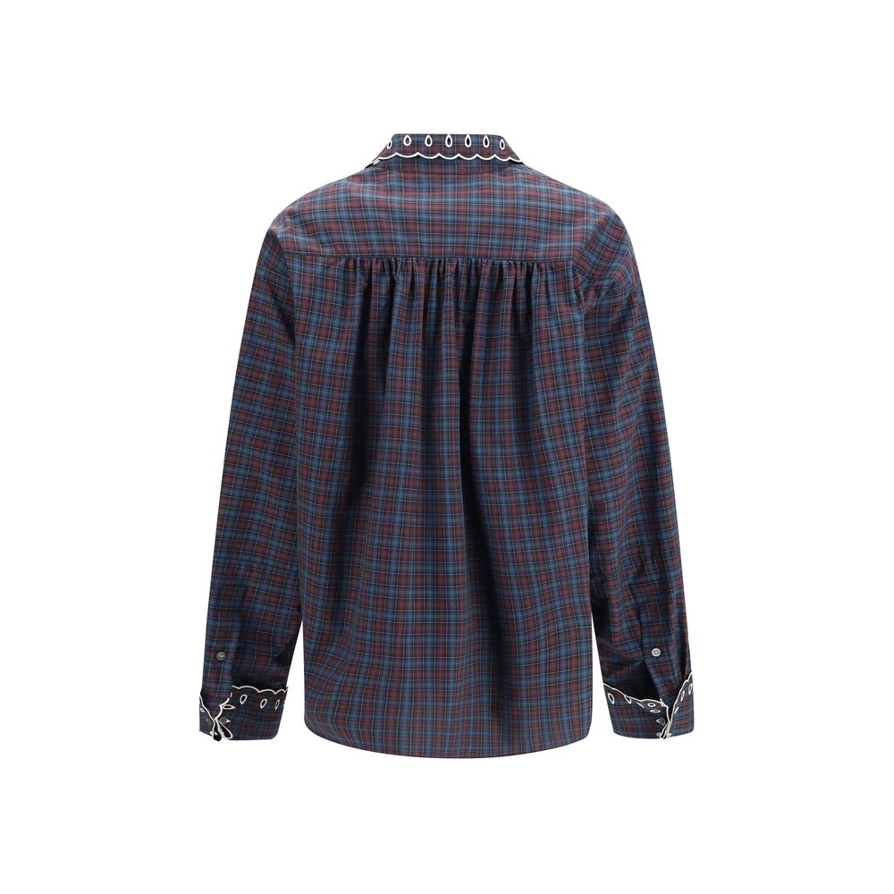 Marni Blue Cotton Dress Shirt