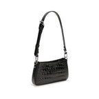 Vivienne Westwood Black Calf Leather Bos Taurus Shoulder Bag