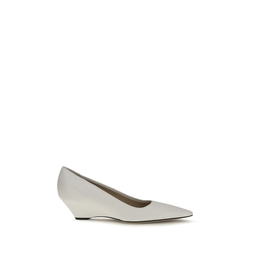 The Row White Lamb Ovis Aries Platform Pumps