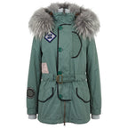Mr&Mrs Italy Green Cotton Women's Jacket