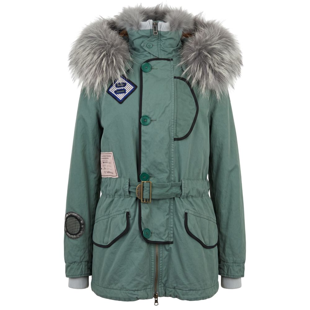 Mr&Mrs Italy Green Cotton Women's Jacket