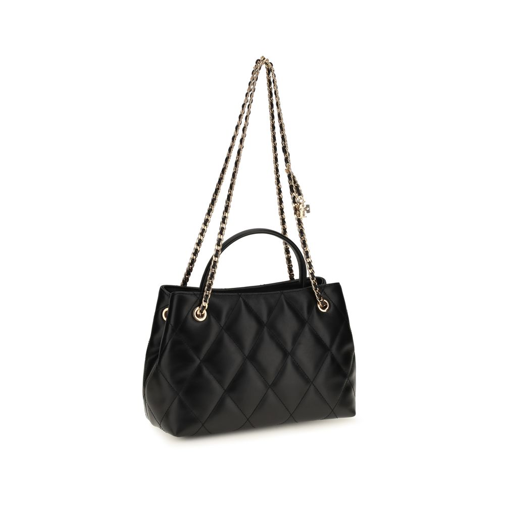 Tory Burch Black Calf Leather Bos Taurus Shoulder Bag
